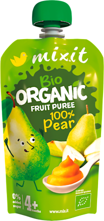 bio příkrm v sáčku 100% hruška mixit