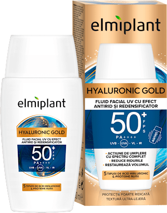 Fluid facial cu efect antirid SPF50+ Elmiplant