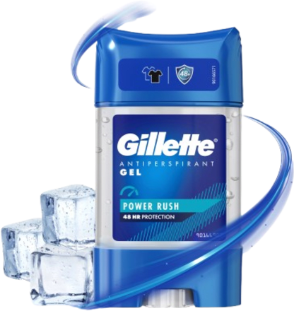 Deodorant stick gel power rush Gillette