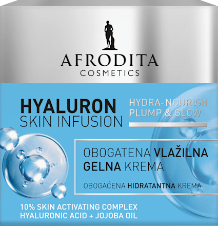 Vlažilna gelna krema za obraz Hyaluron Skin Infusion AFRODITA