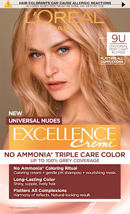 Vopsea permanentă 9U light blonde L'ORÉAL PARiS EXCELLENCE Creme