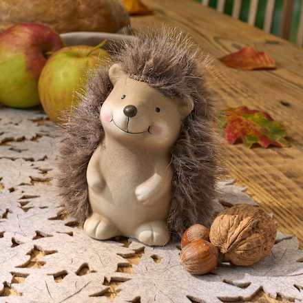 Keramikigel Max mit Fell (10 cm) Dekorieren & Einrichten