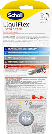 Einlegesohlen Liquiflex extra stark, Gr. 41 - 46,5 (1 Paar)  Scholl