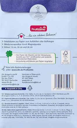 Dekobaum aus Papier, grün Profissimo