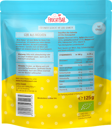 Kindermüsli Knusper-Bällchen ab dem 12. Monat FruchtBar