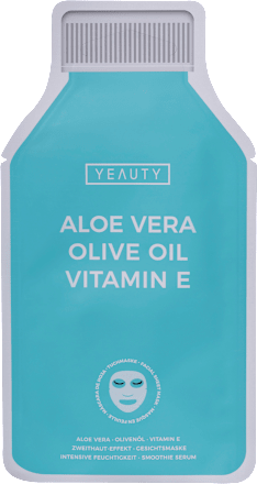 Tuchmaske Aloe Vera Olive Oil Vitamin E Yeauty