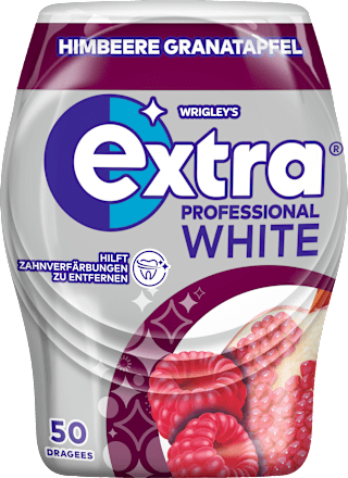 Kaugummi, Professional White, Himbeere Granatapfel, zuckerfrei EXTRA
