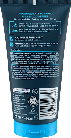 Hajformázó gél „Wet Look” férfiaknak, vizes hatással Balea MEN