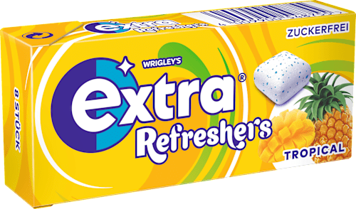 Kaugummi, Refreshers Tropical, zuckerfrei EXTRA