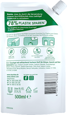 Duschgel for men Nachfüllpack duschdas