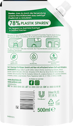 Duschgel for men Nachfüllpack duschdas