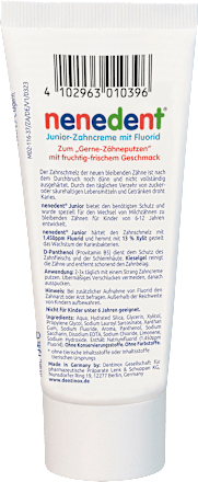 Zahnpasta Junior 6-12 Jahre nenedent
