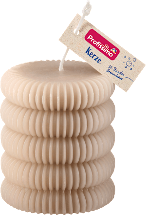 Svijeća s rebrastim detaljima 80/65, više vrsta Profissimo