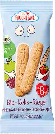Babykekse Keks-Riegel mit Dinkel & Himbeere, ab 8 Monaten (3x30 g) FruchtBar