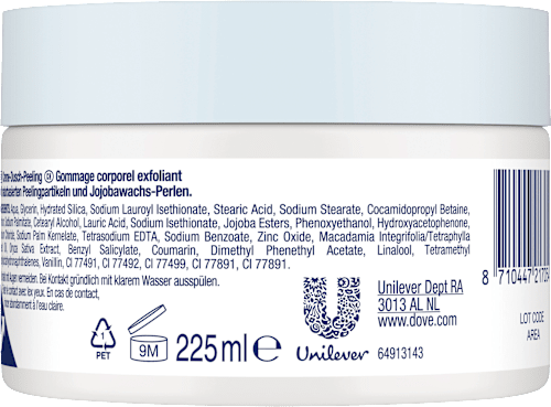 Cremedusche Peeling Macademia & Reismlich Dove