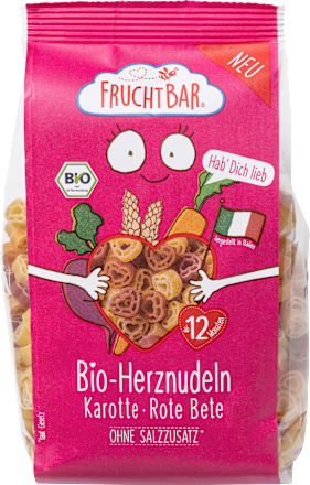 Nudeln, Pasta Herznudeln, Karotte, Rote Bete, ab 1 Jahr  FruchtBar