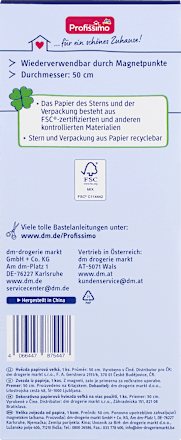 Stern aus Papier, groß, kraft Profissimo