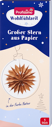 Stern aus Papier, groß, kraft Profissimo