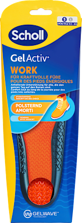 Einlegesohlen GelActiv Work, Gr. 35,5 - 40,5 (1 Paar) Scholl