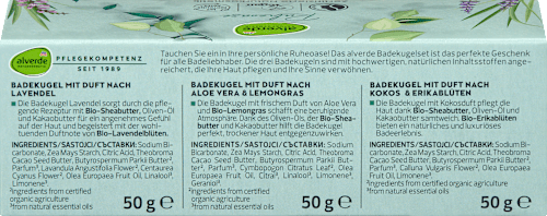 Fürdőgolyó ajándékcsomag Ruheoase alverde NATURKOSMETIK