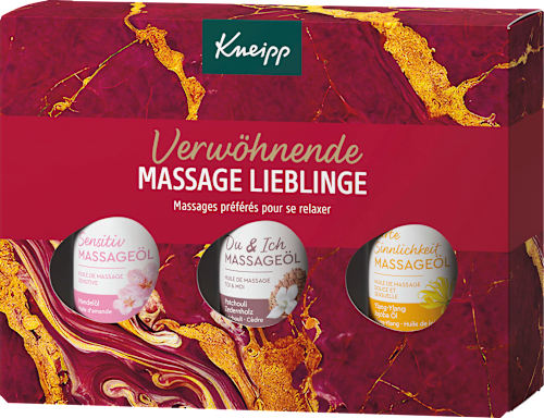 Geschenkset Verwöhnende Massage Lieblinge 3tlg Kneipp