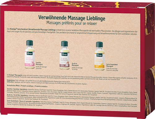 Geschenkset Verwöhnende Massage Lieblinge 3tlg Kneipp