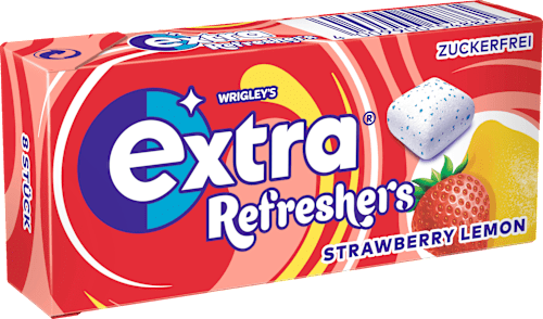 Kaugummi, Refreshers Strawberry Lemon, zuckerfrei EXTRA
