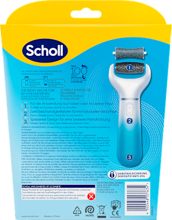 Elektrischer Hornhautentferner 'Expert Care' blau Scholl