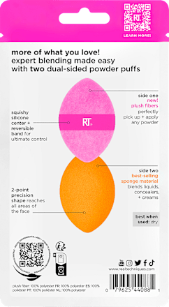 Make-up Schwamm 2er Set Miracle 2in1 Powder Puff REAL TECHNIQUES