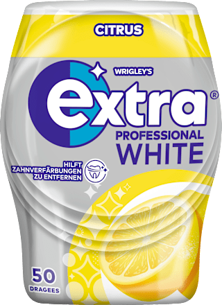 Kaugummi, Extra Professional White, Citrus, zuckerfrei EXTRA