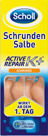 Fußcreme active repair K+ mit 25% Urea & Keratin Scholl