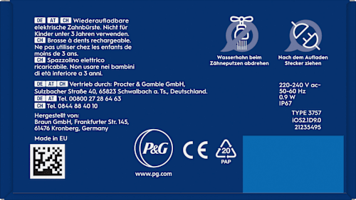 Elektrische Zahnbürste Series iO2 schwarz Oral-B