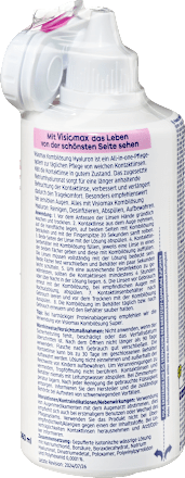 Kombilösung Hyaluron und Kontaktlinsenbehälter VISIOMAX
