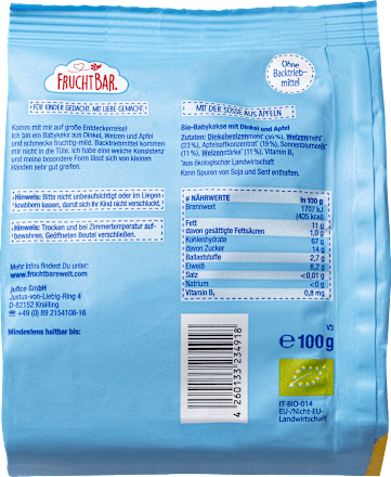 Babykekse Dinkel-Apfel, ab dem 8. Monat FruchtBar