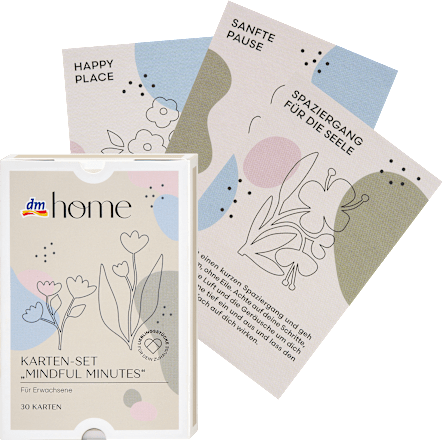 Karten-Set aus Papier "MINDFUL MINUTES", Erwachsene (13x8,5 cm) dm home