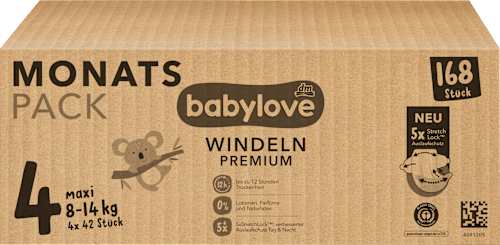 Premium plenice 4 maxi (8-14 kg) - mesečno pakiranje babylove