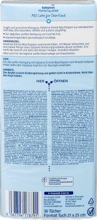 jednorázové mycí ubrousky  babylove