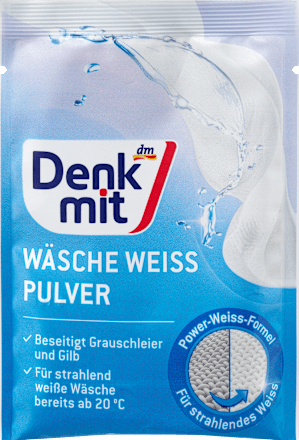 Wäsche Weiß Pulver  Denkmit