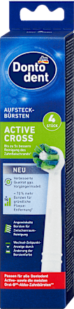 Univerzalni nadomestni nastavki za električne zobne ščetke Active Cross Dontodent