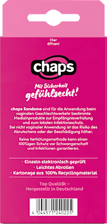 Kondome feeling, Breite 52mm Chaps