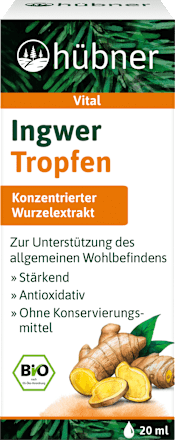 Ingwer Tropfen hübner