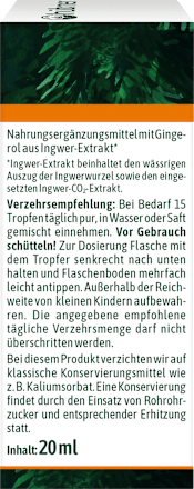 Ingwer Tropfen hübner