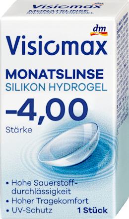  Silikon-hidrogel mjesečna kontaktna leća – dioptrija -4,00 visiomax