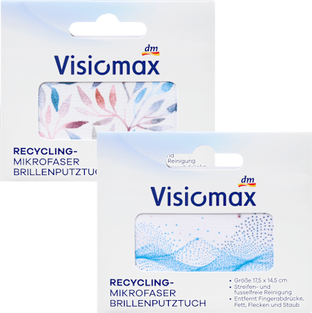 Brillenputztuch Mikrofaser sortiert VISIOMAX