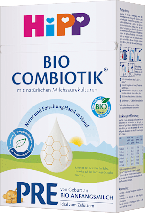 Anfangsmilch Pre Combiotik von Geburt an HiPP