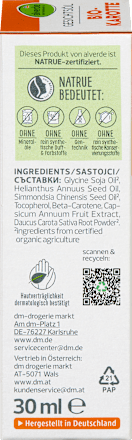 Uleiul de față cu morcov alverde NATURKOSMETIK