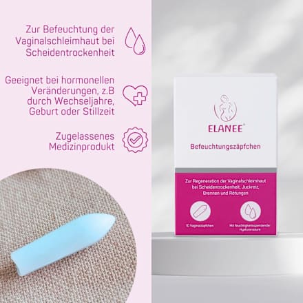 Befeuchtungszäpfchen Elanee