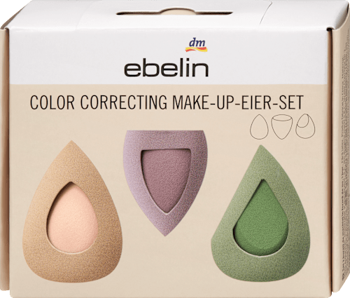 sada houbiček na make-up Color Correcting ebelin