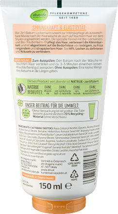 2în1 balsam pentru bucle alverde NATURKOSMETIK