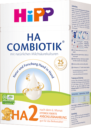 Folgemilch HA2 Combiotik nach dem 6.Monat HiPP